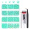qiipii Aquamarine Green AB Resin Rhinestones w B7000 Glue for Bedazzling Crafting 2mm-6mm Flatback Jelly Stones Diamonds Gems for Face Eyes Makeup Tumblers Bottles DIY Crafts Clothes Shoes Phones Book